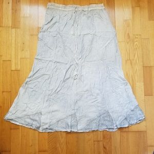 Holy Clothing Embroidered Chain Lace Skirt